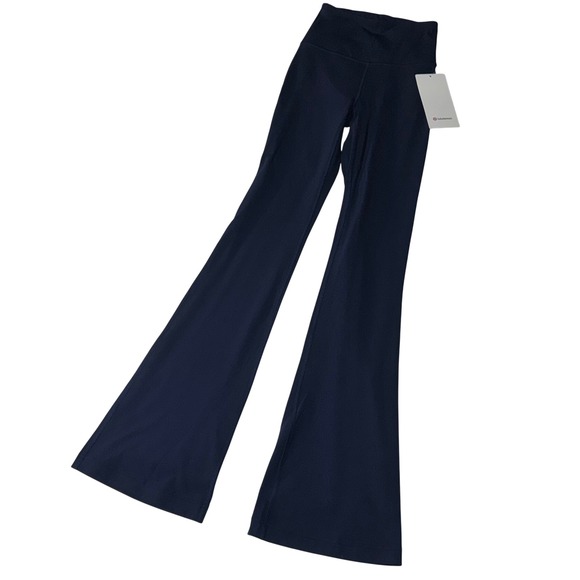 Lululemon Pants - Lululemon Groove Super-High-Rise Flared Pant Nulu Navy‎ Size 2 LW5FG2S NWT $118